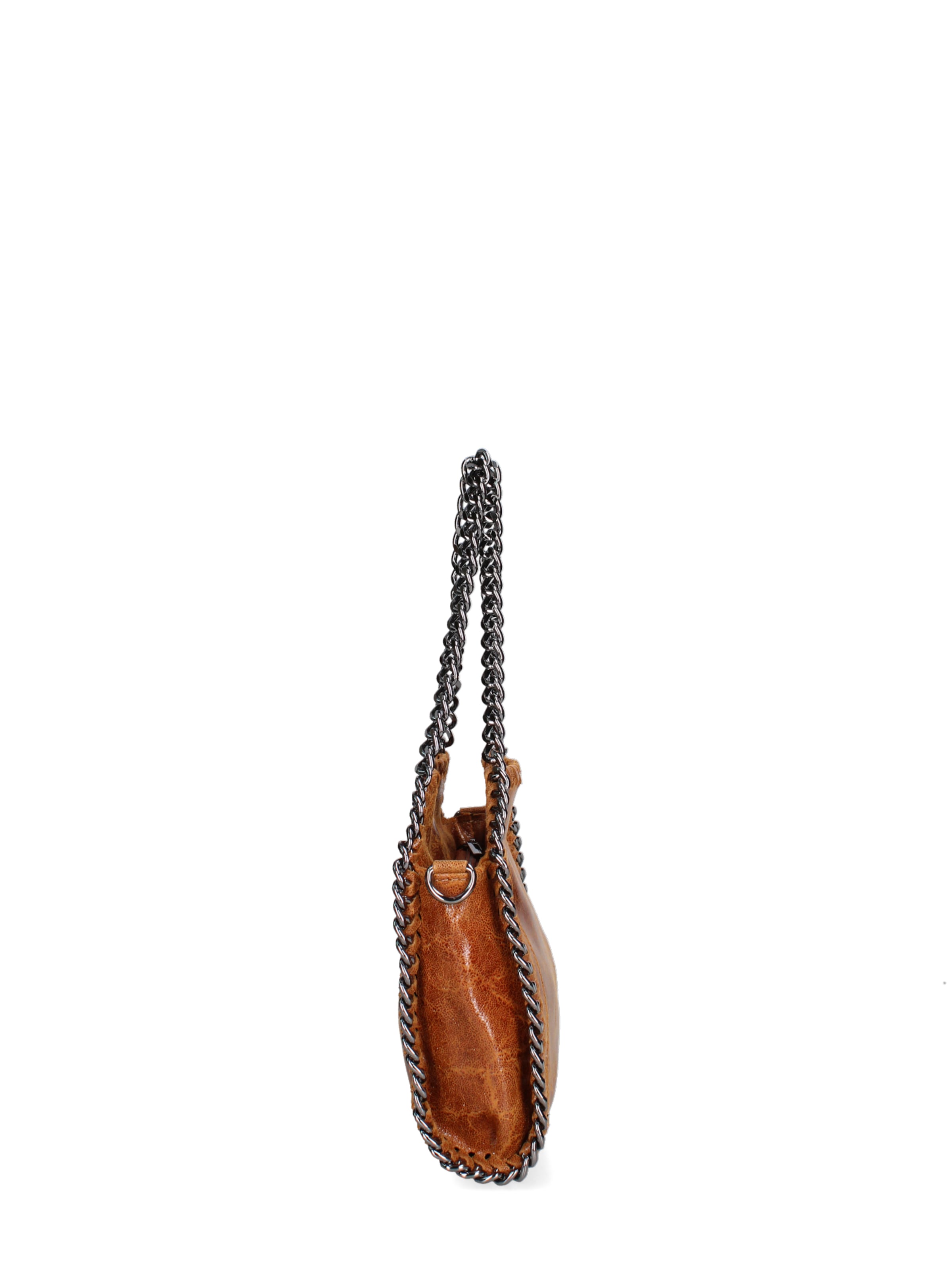 Borsa a mano 'Borsa a mano donna pelle scamosciata stampata con zip - Zefira Chic' di Gave Lux in marrone