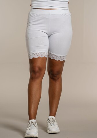 SANDGAARD Skinny Leggings in White: front