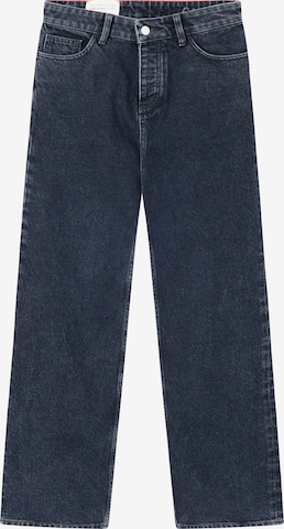 juoda KnowledgeCotton Apparel Laisvas Džinsai 'Reborn Gale': priekis