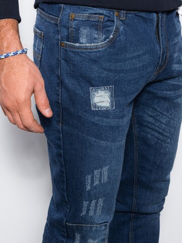 Ombre Slimfit Jeans 'P1062' in Blauw