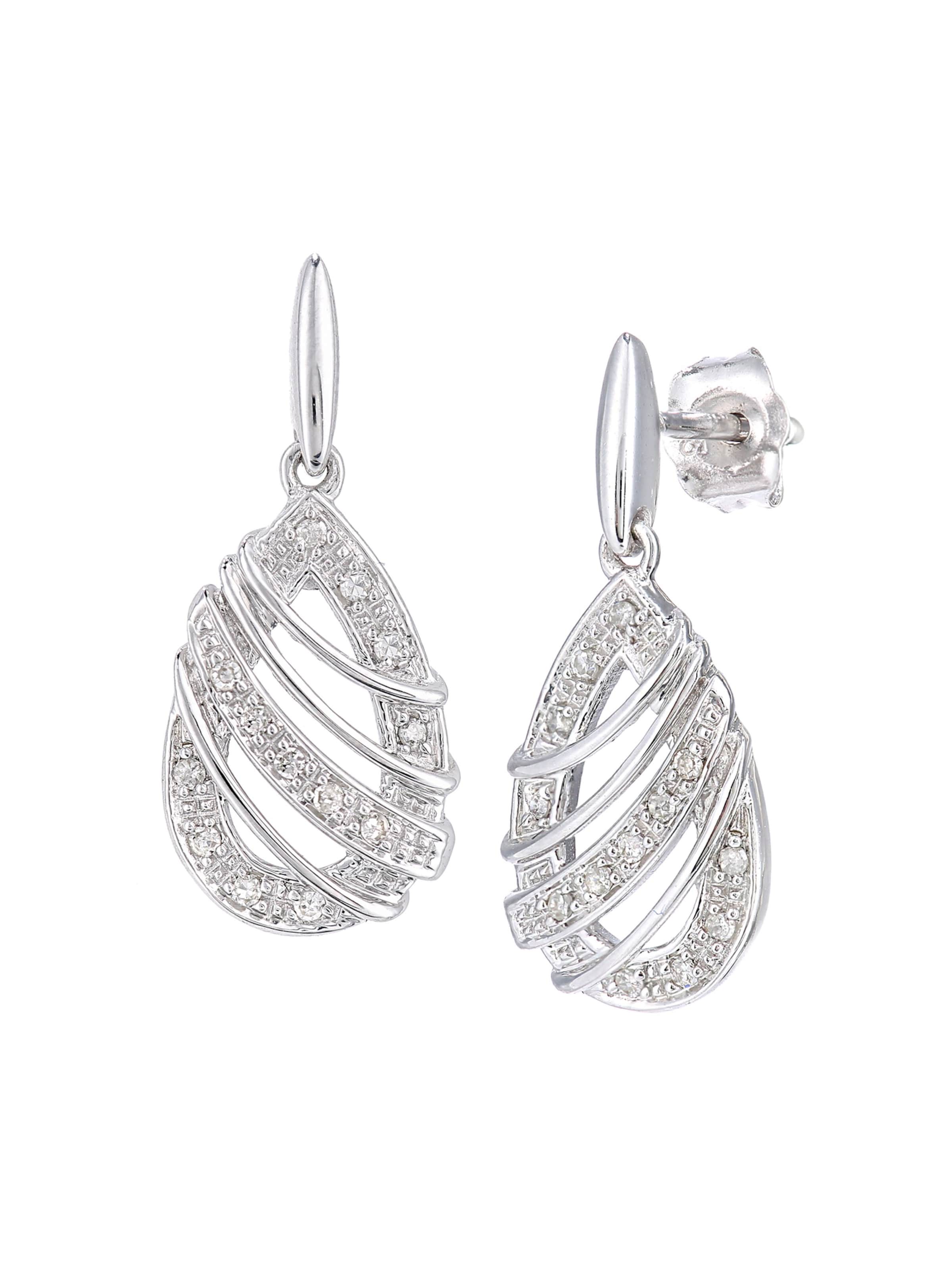 DIAMANT LETERNEL Earrings in Silver: front
