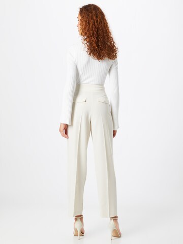 IMPERIAL Regular Trousers with creases in White