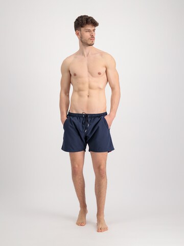 ALPHA INDUSTRIES Swim Trunks in Blue