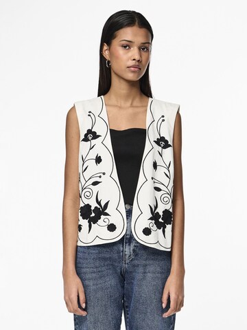 PIECES Vest 'KANHATTEN' i hvid: forside