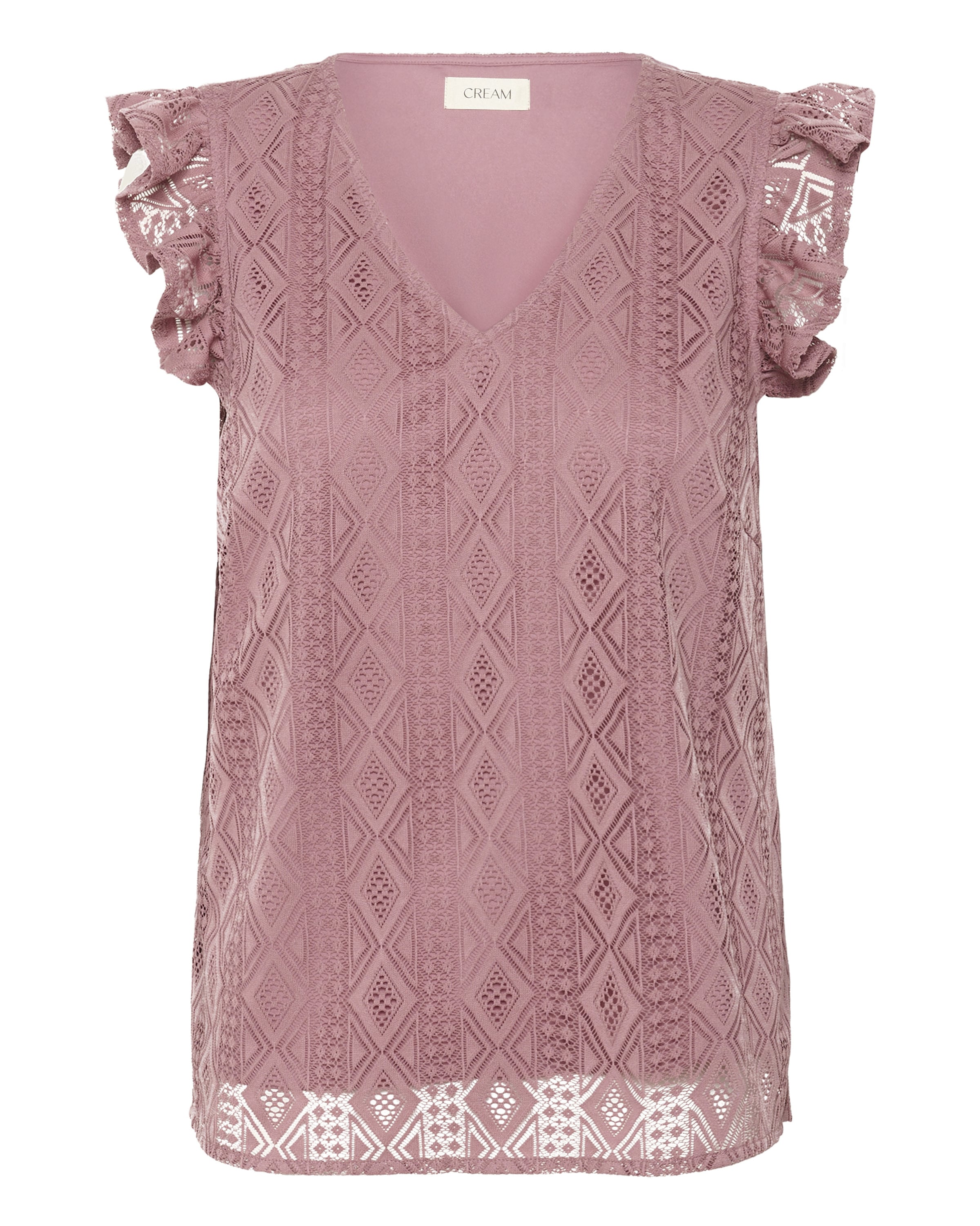 Cream Bluse 'Danika' i pink: forside