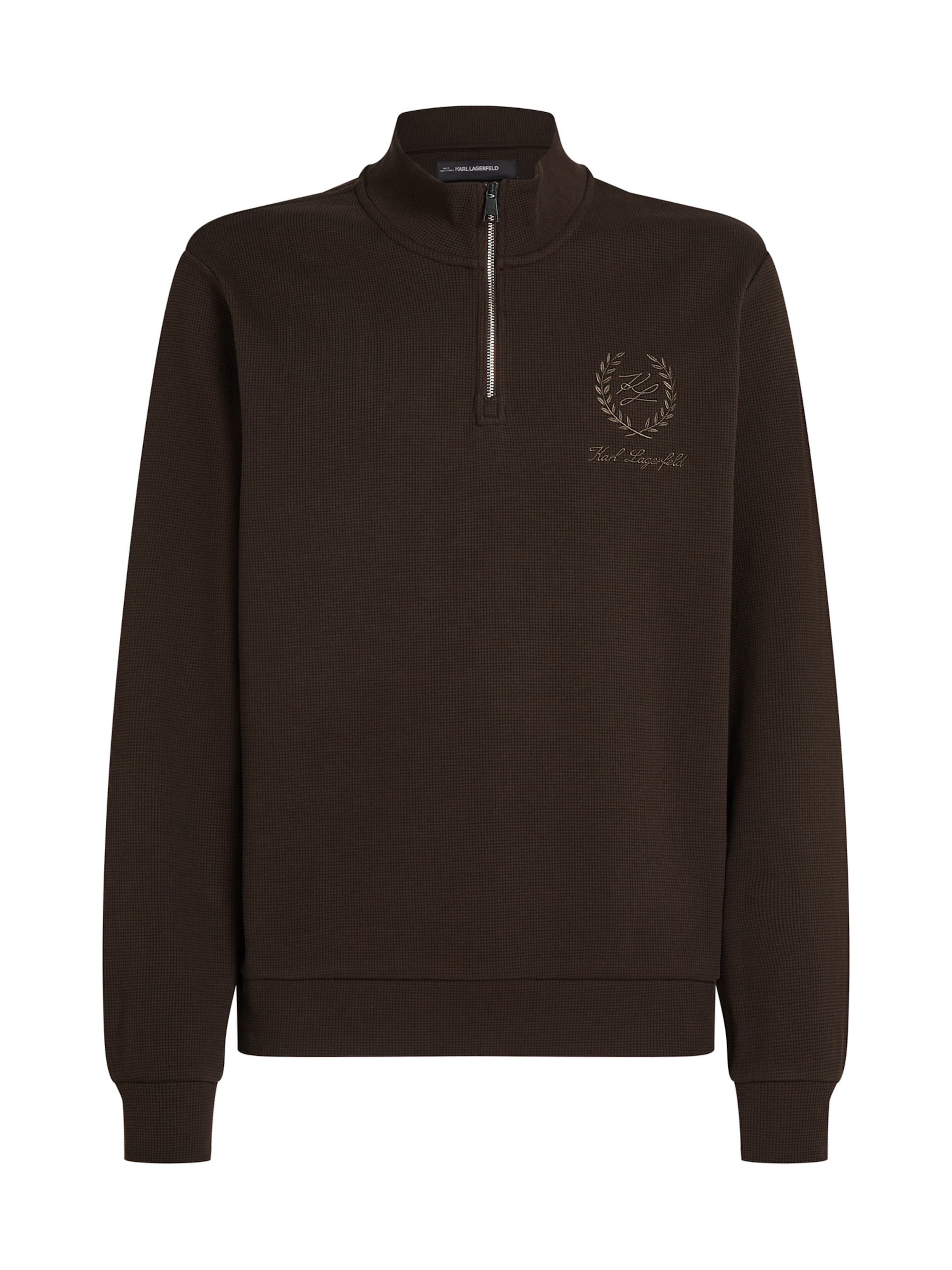 Karl Lagerfeld Mikina - Hnedá: predná strana
