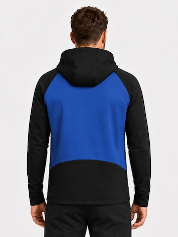 YOUTHUP Athletic Jacket 'UHRENFENSTER' in Blue