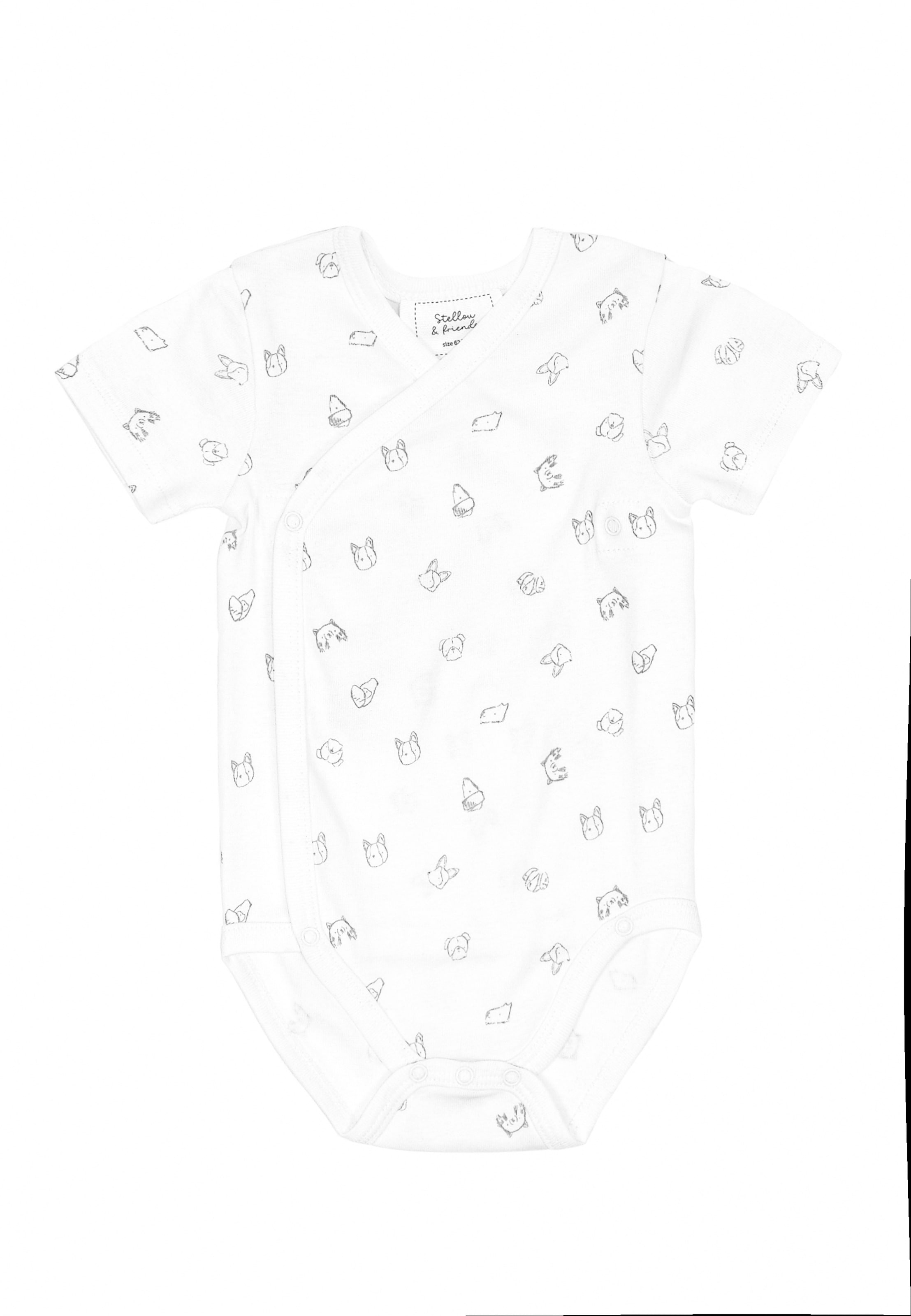 Tutina / body per bambino di Stellou & Friends in grigio