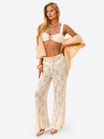 Imily Bela Wide leg Trousers in Beige