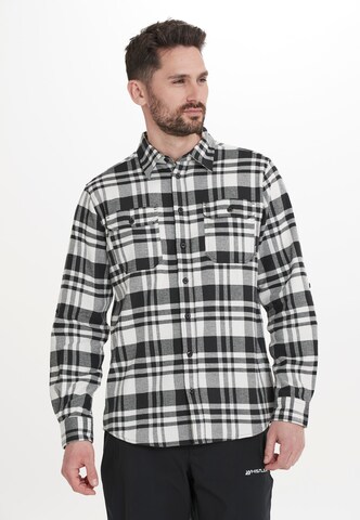 Whistler Regular fit Athletic button up shirt in Black: front
