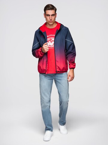 Ombre Between-season jacket in Red