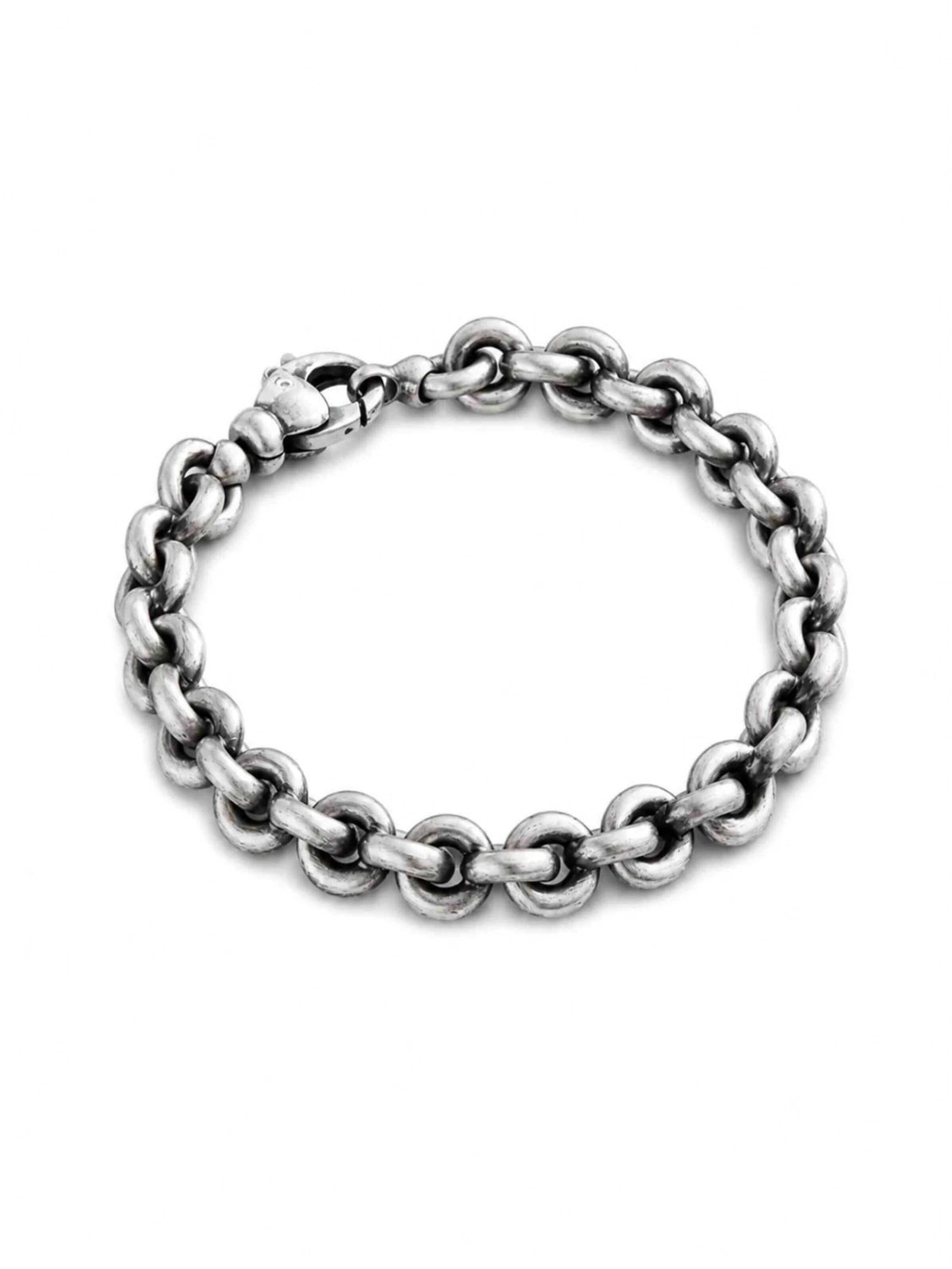 REYTEL - Pulsera 'MACHT' en plata: frente