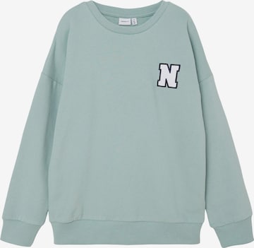 NAME ITSweater majica 'Kollege' - zelena boja: prednji dio