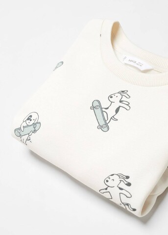 MANGO KIDS Sweatshirt 'Aopskate' i vit