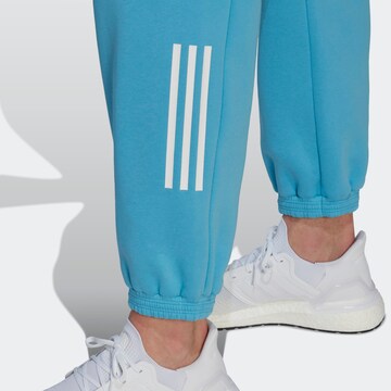 ADIDAS SPORTSWEAR Loose fit Workout Pants in Blue