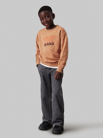 Calvin Klein Jeans Sweatshirt in Brown