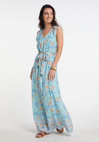 Robe usha FESTIVAL en bleu : devant