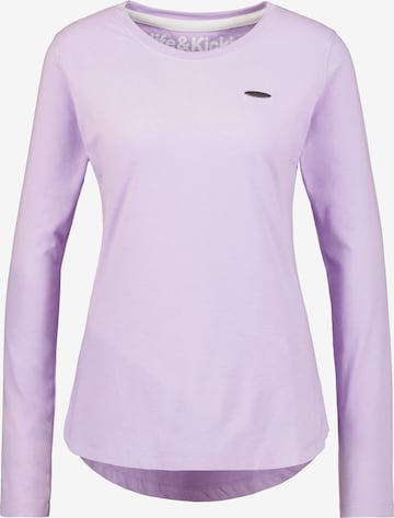 Alife and Kickin - Camisa 'Lea AK' em roxo: frente