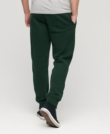 Superdry Tapered Broek 'Essential' in Groen