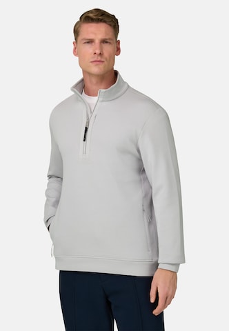 Boggi Milano Sweatshirt 'B Tech' in White: front