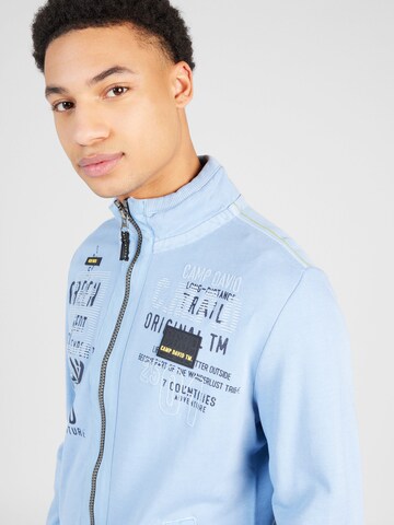 CAMP DAVID Sweatjacke in Blau