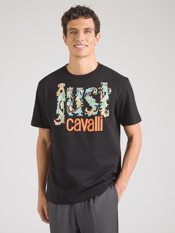 Just Cavalli Tričko - Čierna: predná strana
