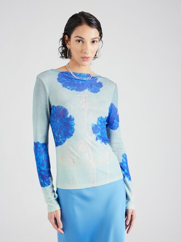 TOPSHOP Shirt in Blue: front