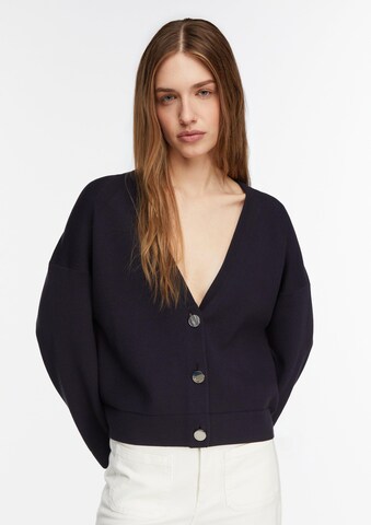 COMMA Gebreid vest in Blauw: voorkant