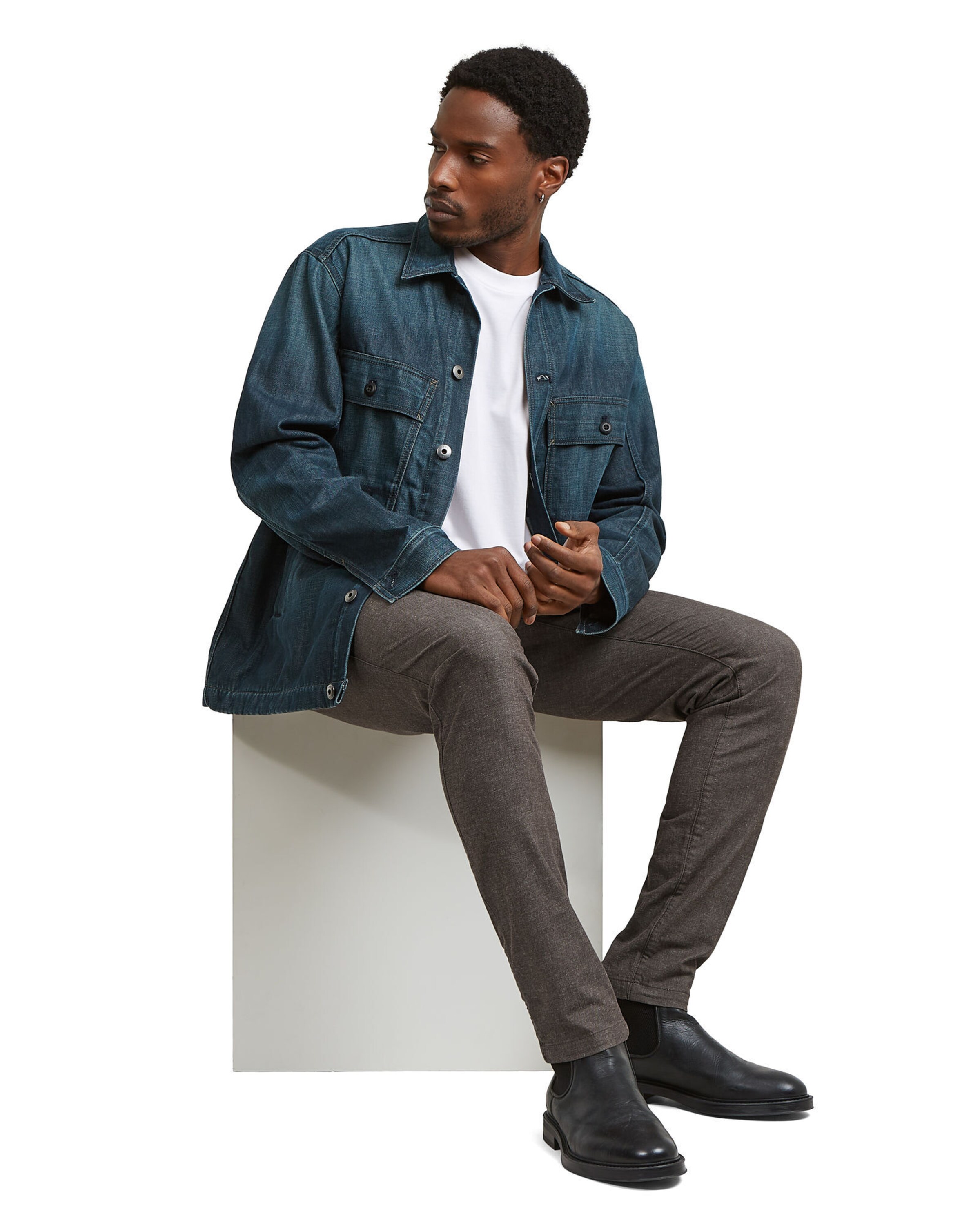 G-STAR Slimfit Chinohose in Braun