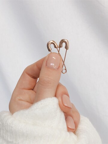 Hey Happiness Ohrringe 'Safety Pin' in Gold