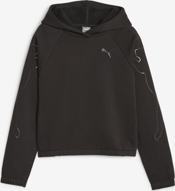 PUMA Athletic Sweatshirt in Black: front