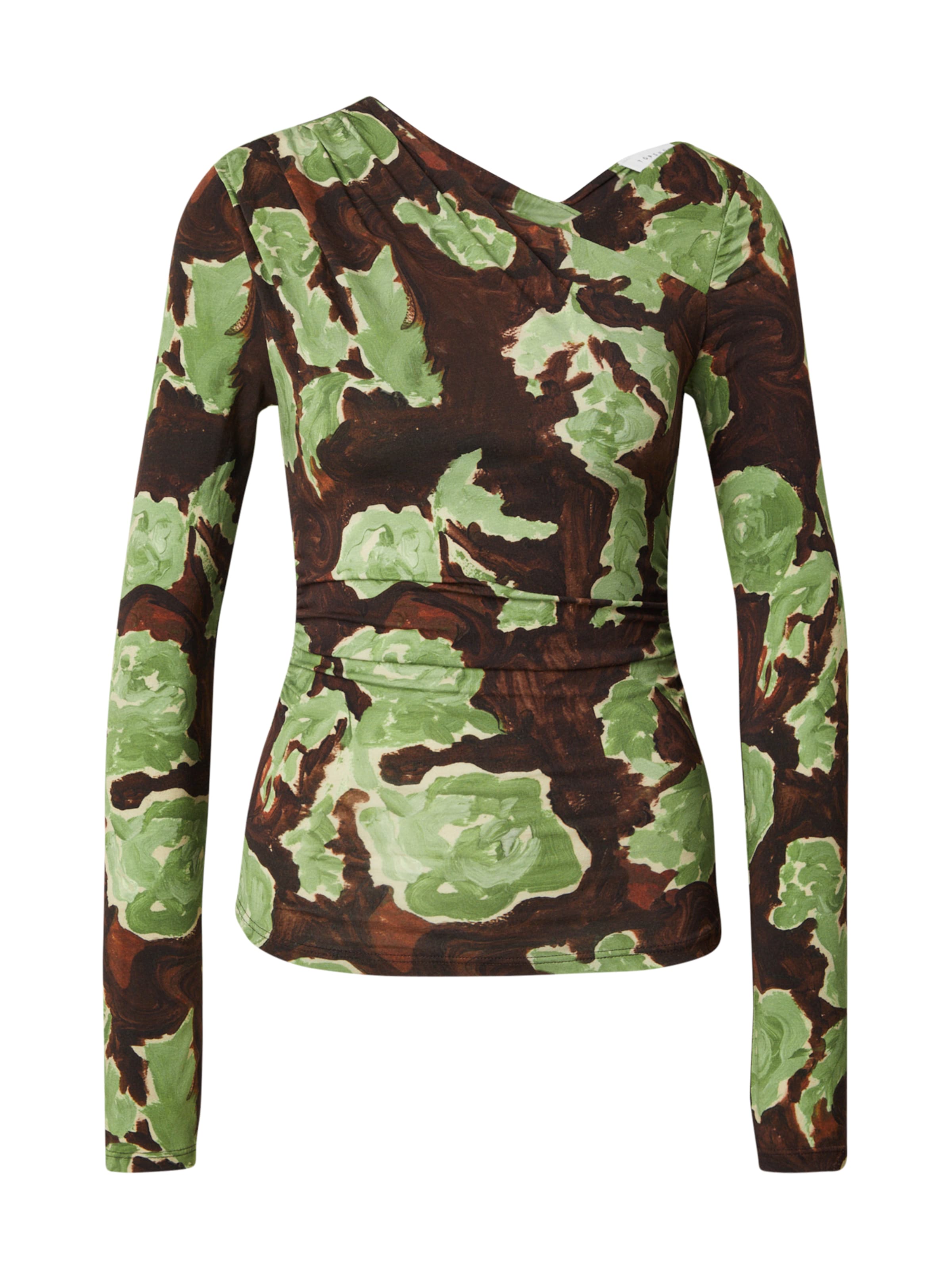 TOPSHOP - Camisa 'AUDREY' em castanho: frente