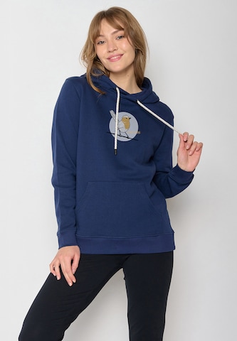 GREENBOMB Sweatshirt in Blauw: voorkant