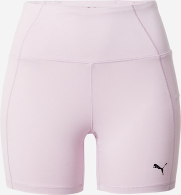 PUMA Skinny Workout Pants 'Studio Foundation' in Purple: front