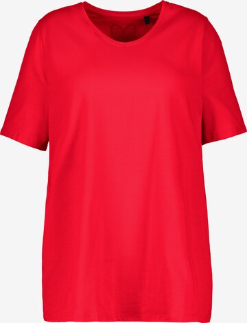 T-shirt Ulla Popken en rouge : devant