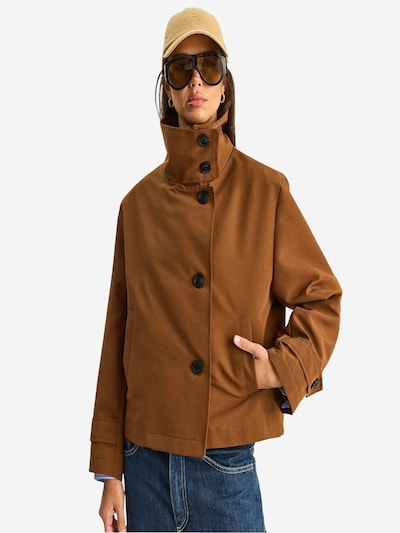 Cappotto di mezza stagione in L Bianco Lucci di colore marrone, Visualizzazione prodotti