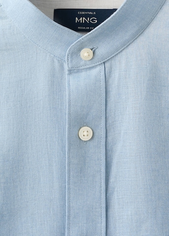 MANGO MAN Regular fit Button Up Shirt in Blue