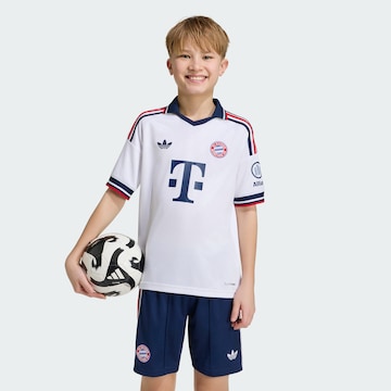 ADIDAS PERFORMANCE Функционална тениска 'FCB' в бяло: отпред
