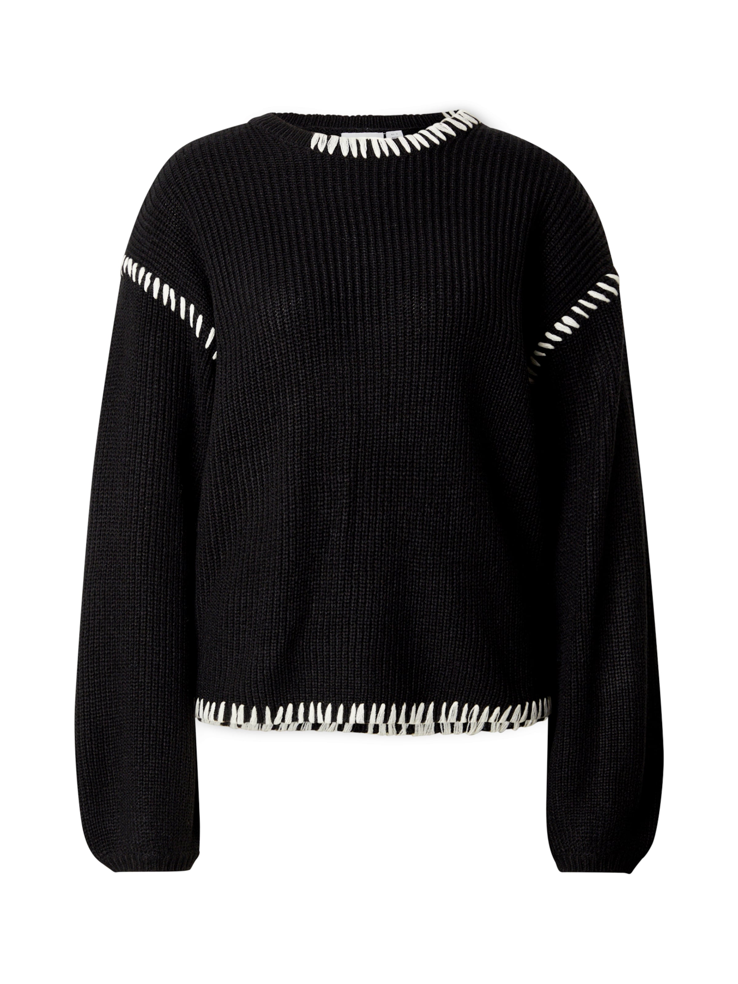 VILA Пуловер 'Sigga' в черно: отпред