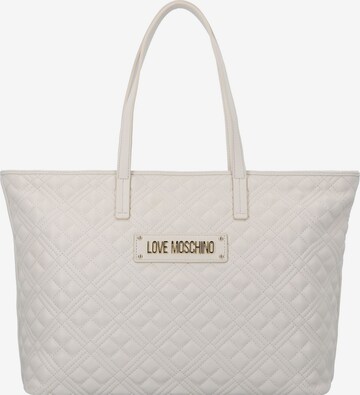 Love Moschino Shopper in White: front