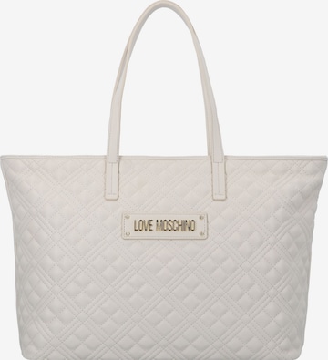 Love Moschino Shopper in White: front