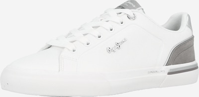 Sportbačiai be auliuko 'Kenton Campus' iš Pepe Jeans, spalva – pilka / balta, Prekių apžvalga