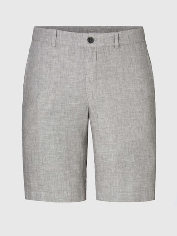 Hiltl Regular Chino Pants 'Pat - Essential Leinen' in Grey: front