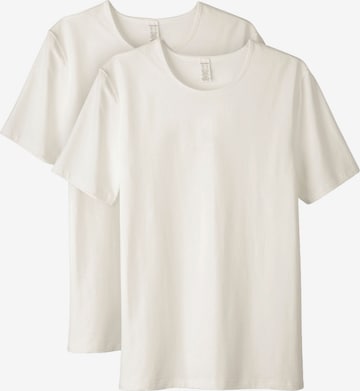 hessnatur Тениска в бяло: отпред