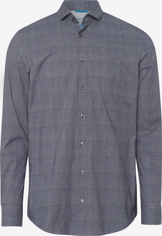PIERRE CARDIN Button Up Shirt 'PC-Herve' in Blue: front