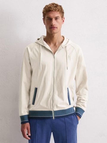 Marc O'Polo - Sudadera con cremallera ' Heavy Jersey ' en beige: frente