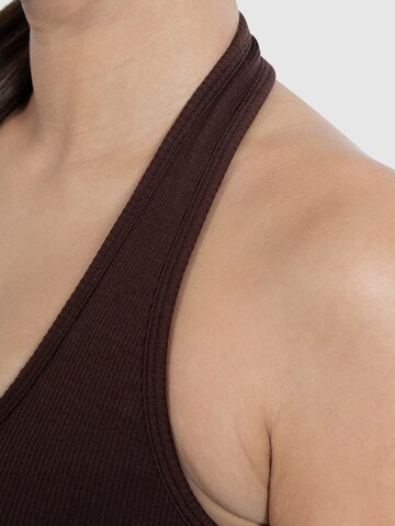 Smilodox Bralette Sports top ' Azura ' in Brown