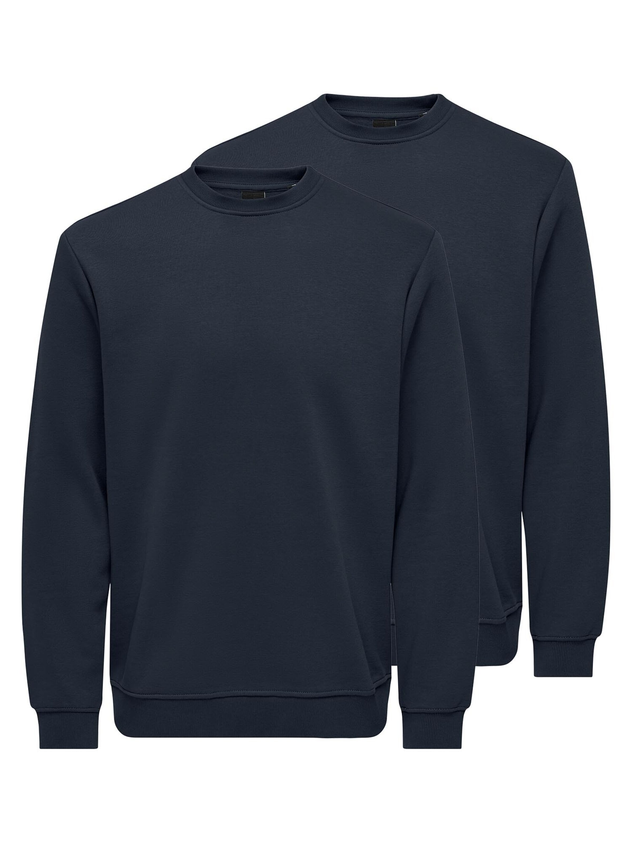 Only & Sons Sweatshirt 'Connor'‌‌‌‌‌‌‌‌ in Blau: Vorderseite