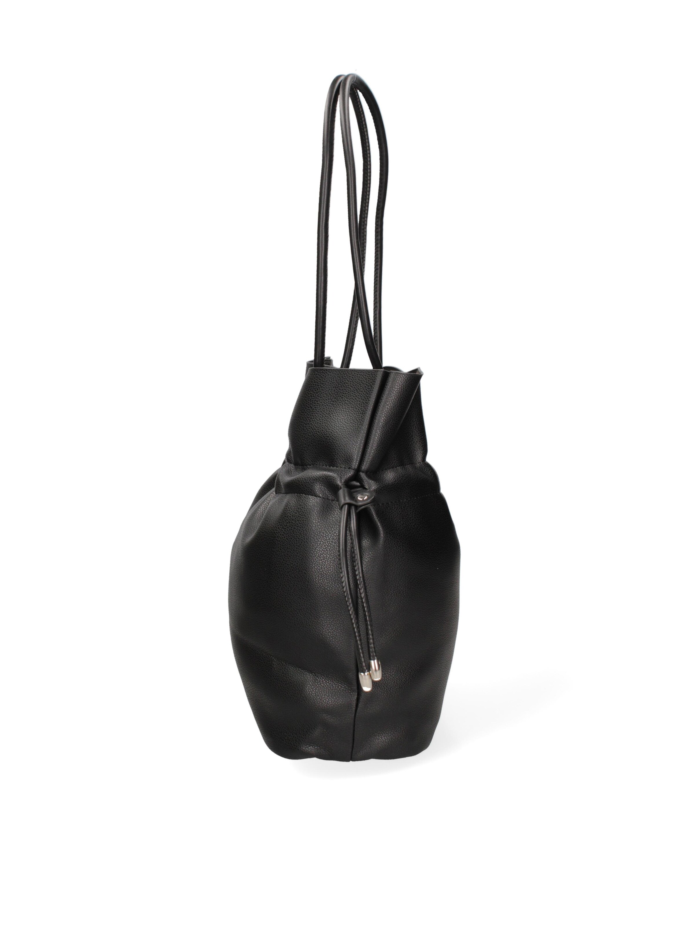 Borsa a spalla 'Borsa a Spalla Donna David Jones PVC con Zip e Manici Resina' di David Jones in nero