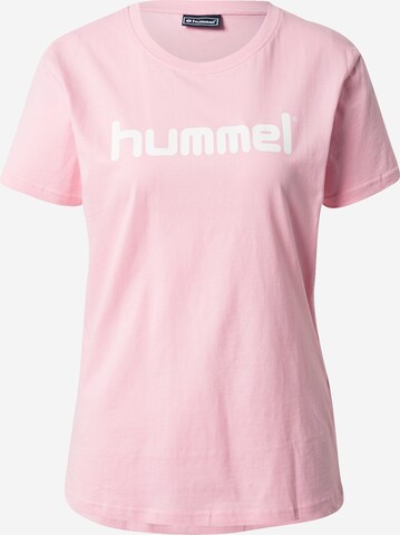 Hummel Shirt in Roze: voorkant